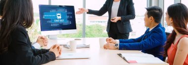 Müşteri sorularına otomatik olarak cevap veren mod çevrimiçi iş için Chatbot yazılım uygulaması