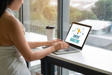 Mod çevrimiçi iş ve e-ticaret pazarlama stratejisi için içerik pazarlaması