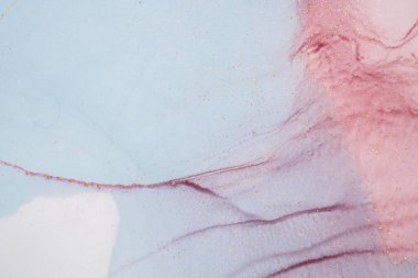 Mermer mürekkep soyut sanatının orijinal resmi. Örnek bir orjinal tablodan yüksek çözünürlüklü fotoğraf. Karargah kağıt dokusuna pürüzsüz mermer desen oluşturmak için soyut resim yapıldı.