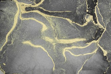 Mermer mürekkep soyut sanatının orijinal resmi. Örnek bir orjinal tablodan yüksek çözünürlüklü fotoğraf. Karargah kağıt dokusuna pürüzsüz mermer desen oluşturmak için soyut resim yapıldı.