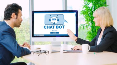 Müşteri sorularına otomatik olarak cevap veren mod çevrimiçi iş için Chatbot yazılım uygulaması