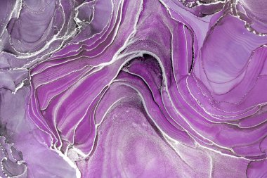 Mermer mürekkep soyut sanatının orijinal resmi. Örnek bir orjinal tablodan yüksek çözünürlüklü fotoğraf. Karargah kağıt dokusuna pürüzsüz mermer desen oluşturmak için soyut resim yapıldı.