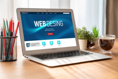 Web sitesi tasarım yazılımı çevrimiçi perakende ticaret ve e-ticaret için model şablonu sağlar