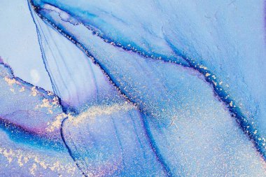 Mermer mürekkep soyut sanatının orijinal resmi. Örnek bir orjinal tablodan yüksek çözünürlüklü fotoğraf. Karargah kağıt dokusuna pürüzsüz mermer desen oluşturmak için soyut resim yapıldı.