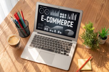 E-ticaret veri yazılımı çevrimiçi perakende şirketine satış analizi için mod gösterge tablosu sağlar