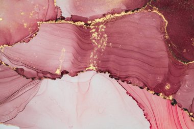 Mermer mürekkep soyut sanatının orijinal resmi. Örnek bir orjinal tablodan yüksek çözünürlüklü fotoğraf. Karargah kağıt dokusuna pürüzsüz mermer desen oluşturmak için soyut resim yapıldı.