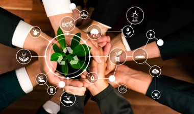 Fabrikayı geri dönüşüm ikonu ile bir arada tutan iş ortaklığı ESG sürdürülebilir çevre bakımı ve ekosistem korumasını eko teknoloji ve atık geri dönüşümü ile sembolize etmektedir. Panorama Güvenliği