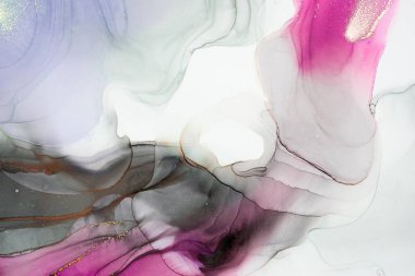 Mermer mürekkep soyut sanatının orijinal resmi. Örnek bir orjinal tablodan yüksek çözünürlüklü fotoğraf. Karargah kağıt dokusuna pürüzsüz mermer desen oluşturmak için soyut resim yapıldı.