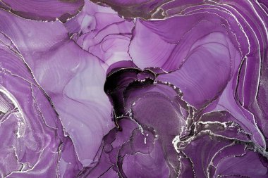 Mermer mürekkep soyut sanatının orijinal resmi. Örnek bir orjinal tablodan yüksek çözünürlüklü fotoğraf. Karargah kağıt dokusuna pürüzsüz mermer desen oluşturmak için soyut resim yapıldı.