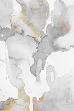 Mermer mürekkep soyut sanatının orijinal resmi. Örnek bir orjinal tablodan yüksek çözünürlüklü fotoğraf. Karargah kağıt dokusuna pürüzsüz mermer desen oluşturmak için soyut resim yapıldı.