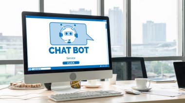 Müşteri sorularına otomatik olarak cevap veren mod çevrimiçi iş için Chatbot yazılım uygulaması