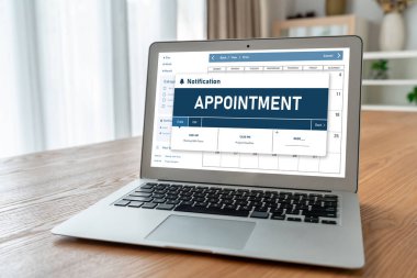 İnternet sitesindeki modish regrition için çevrimiçi aplikasyon rezervasyon takvimi