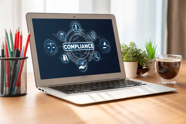 Compliance System Modish Online Corporate Business Meet Quality Standard — Stock Photo, Image