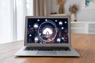 Mod uzak çalışma ve kişisel veri depolama için bulut hesaplama yazılımı