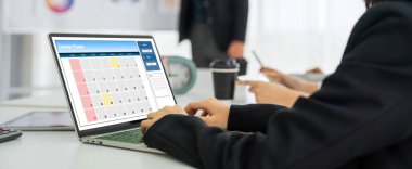 Kişisel düzenleyici ve çevrimiçi iş için mod zamanlama planlaması için bilgisayar yazılım uygulaması takvimiName