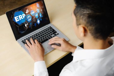 Pazarlama stratejisini planlamak için modern iş için ERP girişimi kaynak planlama yazılımı