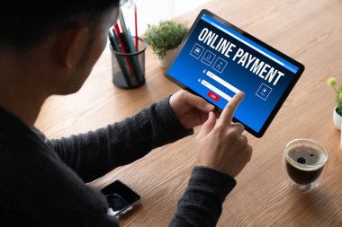 İnternet üzerinden modem para transferi için çevrimiçi ödeme platformu