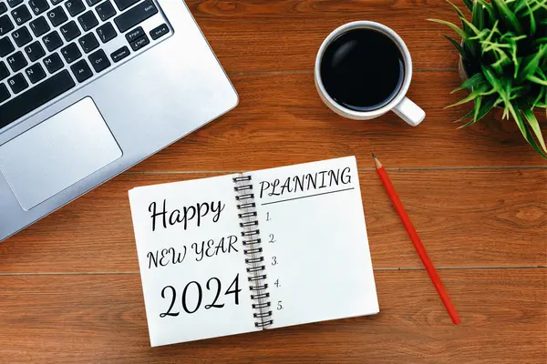 2024 Happy New Year Resolution Goal List Plans Setting Bureau — Photo