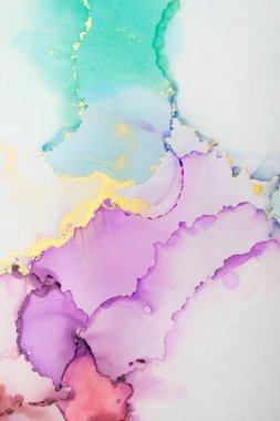 Mermer mürekkep soyut sanatının orijinal resmi. Örnek bir orjinal tablodan yüksek çözünürlüklü fotoğraf. Karargah kağıt dokusuna pürüzsüz mermer desen oluşturmak için soyut resim yapıldı.