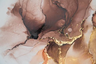 Mermer mürekkep soyut sanatının orijinal resmi. Örnek bir orjinal tablodan yüksek çözünürlüklü fotoğraf. Karargah kağıt dokusuna pürüzsüz mermer desen oluşturmak için soyut resim yapıldı.