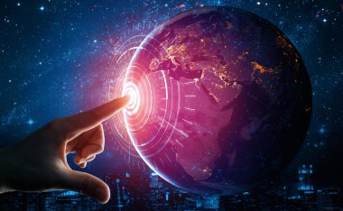 Küresel İş Büyümesi için 5G İletişim Teknolojisi Kablosuz İnternet Ağı, Sosyal Medya, Dijital E-ticaret ve Eğlence Evi Kullanımı. uds