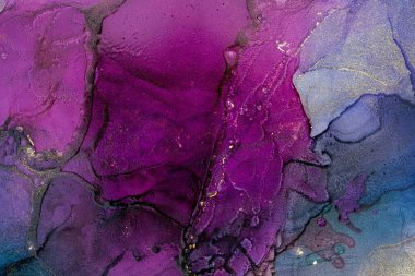 Mermer mürekkep soyut sanatının orijinal resmi. Örnek bir orjinal tablodan yüksek çözünürlüklü fotoğraf. Karargah kağıt dokusuna pürüzsüz mermer desen oluşturmak için soyut resim yapıldı.