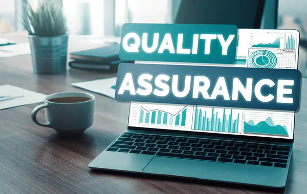 Quality Assurance Quality Control Concept Modern Graphic Interface Showing Certified — Stock Photo, Image