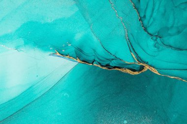 Mermer mürekkep soyut sanatının orijinal resmi. Örnek bir orjinal tablodan yüksek çözünürlüklü fotoğraf. Karargah kağıt dokusuna pürüzsüz mermer desen oluşturmak için soyut resim yapıldı.