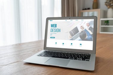 Web sitesi tasarım yazılımı çevrimiçi perakende ticaret ve e-ticaret için model şablonu sağlar