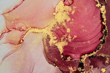 Mermer mürekkep soyut sanatının orijinal resmi. Örnek bir orjinal tablodan yüksek çözünürlüklü fotoğraf. Karargah kağıt dokusuna pürüzsüz mermer desen oluşturmak için soyut resim yapıldı.