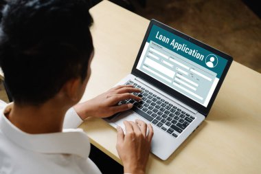 İnternet ağındaki mod dijital bilgi toplama için çevrimiçi kredi başvuru formu