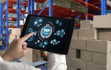 Pazarlama stratejisini planlamak için modern iş için ERP girişimi kaynak planlama yazılımı