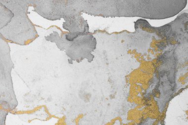 Mermer mürekkep soyut sanatının orijinal resmi. Örnek bir orjinal tablodan yüksek çözünürlüklü fotoğraf. Karargah kağıt dokusuna pürüzsüz mermer desen oluşturmak için soyut resim yapıldı.