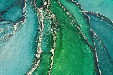 Mermer mürekkep soyut sanatının orijinal resmi. Örnek bir orjinal tablodan yüksek çözünürlüklü fotoğraf. Karargah kağıt dokusuna pürüzsüz mermer desen oluşturmak için soyut resim yapıldı.