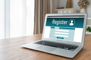 İnternet sitesinde mod form doldurmak için çevrimiçi kayıt formu