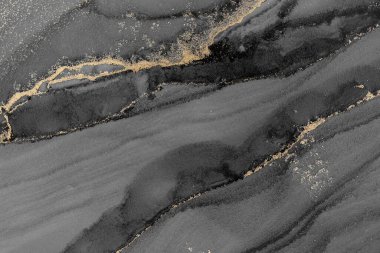 Mermer mürekkep soyut sanatının orijinal resmi. Örnek bir orjinal tablodan yüksek çözünürlüklü fotoğraf. Karargah kağıt dokusuna pürüzsüz mermer desen oluşturmak için soyut resim yapıldı.