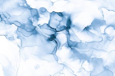 Mermer mürekkep soyut sanatının orijinal resmi. Örnek bir orjinal tablodan yüksek çözünürlüklü fotoğraf. Karargah kağıt dokusuna pürüzsüz mermer desen oluşturmak için soyut resim yapıldı.