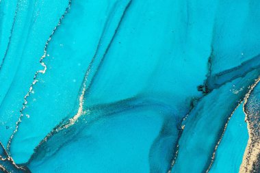 Mermer mürekkep soyut sanatının orijinal resmi. Örnek bir orjinal tablodan yüksek çözünürlüklü fotoğraf. Karargah kağıt dokusuna pürüzsüz mermer desen oluşturmak için soyut resim yapıldı.