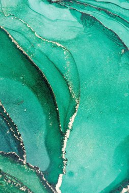 Mermer mürekkep soyut sanatının orijinal resmi. Örnek bir orjinal tablodan yüksek çözünürlüklü fotoğraf. Karargah kağıt dokusuna pürüzsüz mermer desen oluşturmak için soyut resim yapıldı.