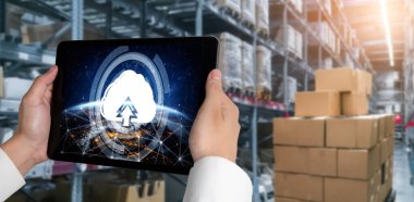 Mod uzak çalışma ve kişisel veri depolama için bulut hesaplama yazılımı