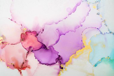 Mermer mürekkep soyut sanatının orijinal resmi. Örnek bir orjinal tablodan yüksek çözünürlüklü fotoğraf. Karargah kağıt dokusuna pürüzsüz mermer desen oluşturmak için soyut resim yapıldı.