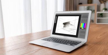 Mimari iş ve profesyonel tasarımcı için mimari tasarım modem yazılım uygulaması