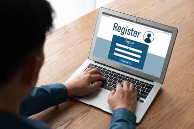 İnternet sitesinde mod form doldurmak için çevrimiçi kayıt formu