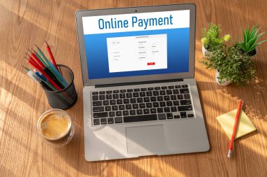 İnternet üzerinden modem para transferi için çevrimiçi ödeme platformu