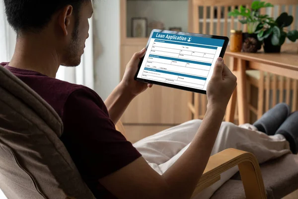İnternet ağındaki mod dijital bilgi toplama için çevrimiçi kredi başvuru formu