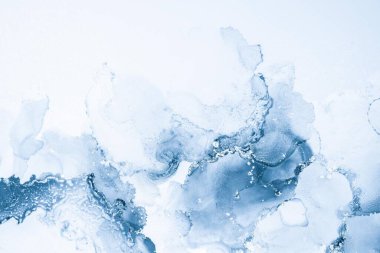 Mermer mürekkep soyut sanatının orijinal resmi. Örnek bir orjinal tablodan yüksek çözünürlüklü fotoğraf. Karargah kağıt dokusuna pürüzsüz mermer desen oluşturmak için soyut resim yapıldı.