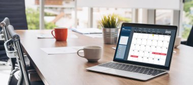 Kişisel düzenleyici ve çevrimiçi iş için mod zamanlama planlaması için bilgisayar yazılım uygulaması takvimiName