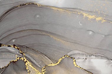 Mermer mürekkep soyut sanatının orijinal resmi. Örnek bir orjinal tablodan yüksek çözünürlüklü fotoğraf. Karargah kağıt dokusuna pürüzsüz mermer desen oluşturmak için soyut resim yapıldı.