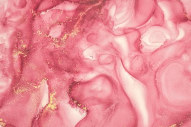 Mermer mürekkep soyut sanatının orijinal resmi. Örnek bir orjinal tablodan yüksek çözünürlüklü fotoğraf. Karargah kağıt dokusuna pürüzsüz mermer desen oluşturmak için soyut resim yapıldı.