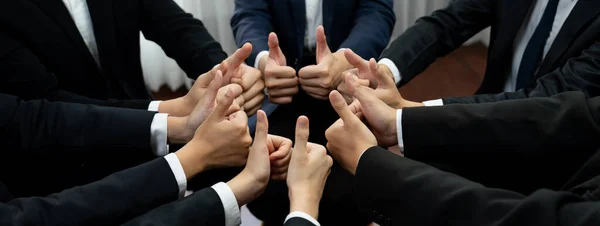 Office Worker Team Stacking Hand Together Symbolize Successful Group Business — Stock Photo, Image